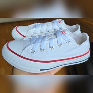 Sz 11.5 Toddler Kids CONVERSE CTAS White Low Top Shoes